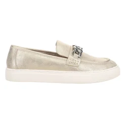 Chain Reaction Metallic Slip On Loafers