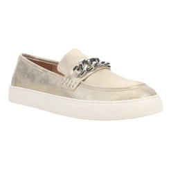 Chain Reaction Metallic Slip On Loafers