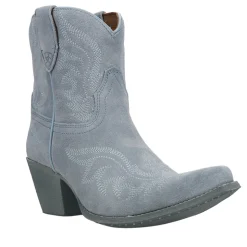 Chandler Embroidered Pointed Toe Pull On Cowboy Booties