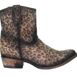 Cheetah Snip Toe Cowboy Booties
