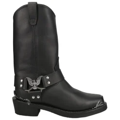 Chopper Pull On Square Toe Motorcycle Boots
