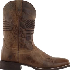 Circuit Patriot Square Toe Pull On Cowboy Boots