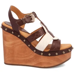 Cosmo Studded Wedge Sandals