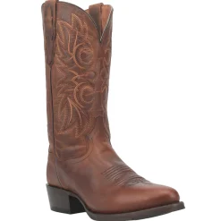 Cottonwood Embroidered Round Toe Cowboy Boots