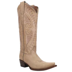 Cowhide Embroidered Snip Toe Cowboy Boots
