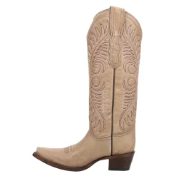 Cowhide Embroidered Snip Toe Cowboy Boots