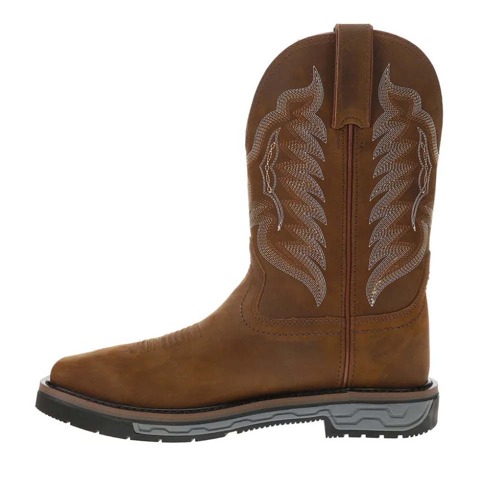 Crazy Horse 12 Inch Slip Resistant Wide Steel Toe Work Boots