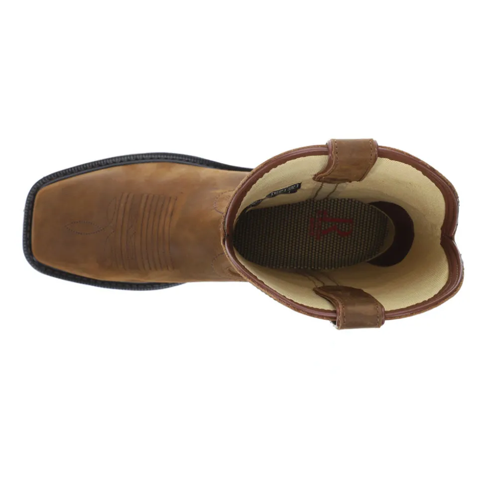 Crazy Horse 12 Inch Slip Resistant Wide Steel Toe Work Boots