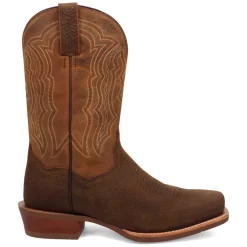 Creed Embroidered Square Toe Pull On Cowboy Boots