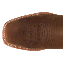 Creed Embroidered Square Toe Pull On Cowboy Boots
