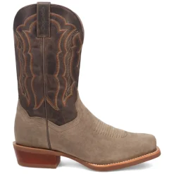 Creed Embroidered Square Toe Pull On Cowboy Boots