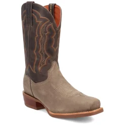 Creed Embroidered Square Toe Pull On Cowboy Boots