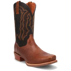 Creed Embroidered Square Toe Pull On Cowboy Boots