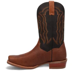 Creed Embroidered Square Toe Pull On Cowboy Boots