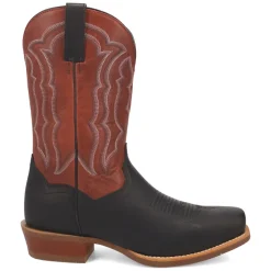 Creed Embroidered Square Toe Pull On Cowboy Boots