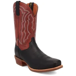 Creed Embroidered Square Toe Pull On Cowboy Boots