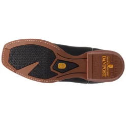Creed Embroidered Square Toe Pull On Cowboy Boots