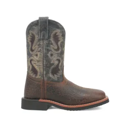 Creek Embroidered Square Toe Cowboy Boots (Little Kid-Big Kid)