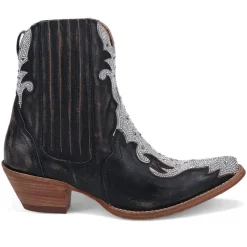 Crystal Snip Toe Cowboy Booties
