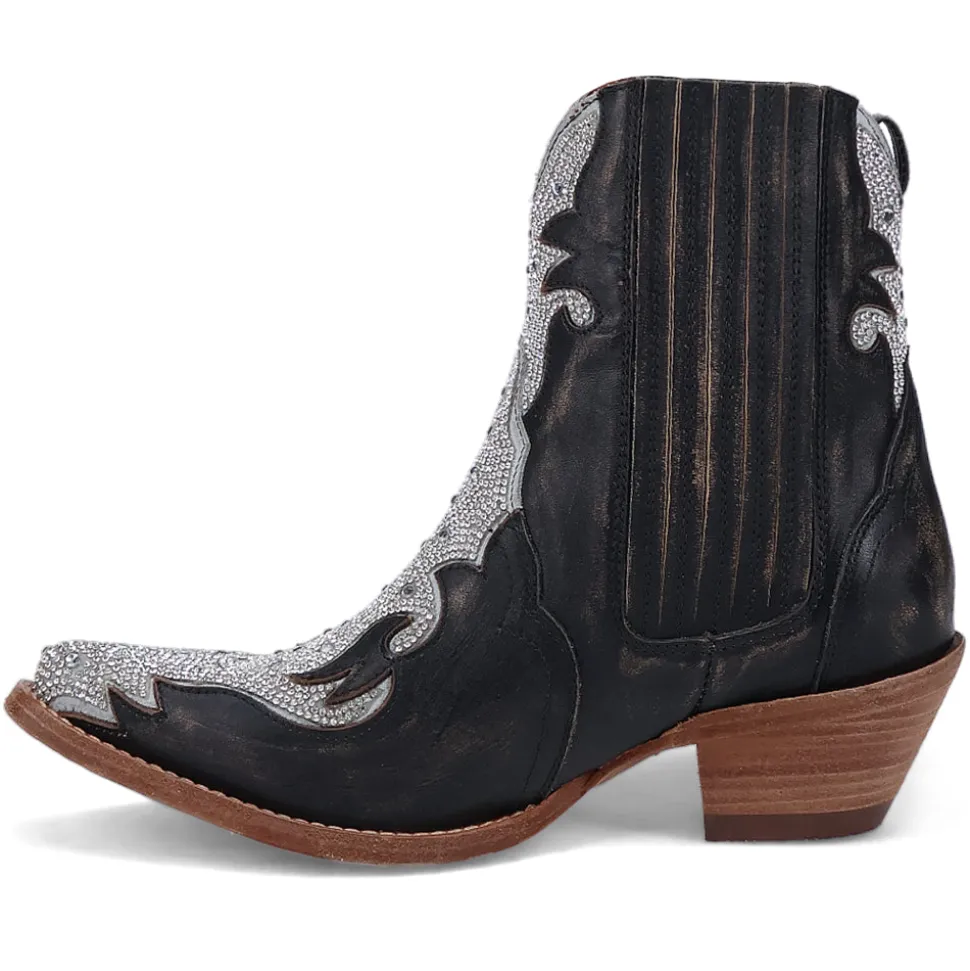 Crystal Snip Toe Cowboy Booties