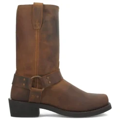 Dean Harness Square Toe Pull On Motorcycle Cowboy Boots