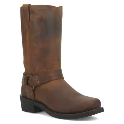 Dean Harness Square Toe Pull On Motorcycle Cowboy Boots