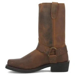 Dean Harness Square Toe Pull On Motorcycle Cowboy Boots