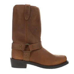 Dean Harness Square Toe Pull On Motorcycle Cowboy Boots