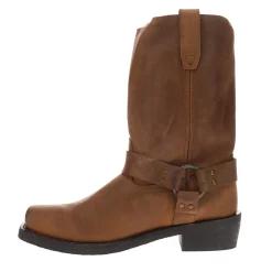 Dean Harness Square Toe Pull On Motorcycle Cowboy Boots