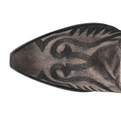 Denim Darlin Embroidered Snip Toe Zippered Cowboy Boots