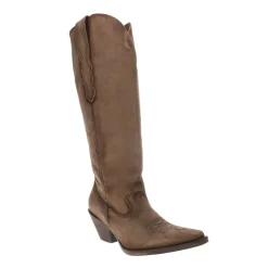 Distressed Embroidered Snip Toe Cowboy Boots