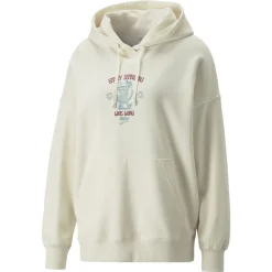 Downtown Oversized Graphic Pullover Hoodie