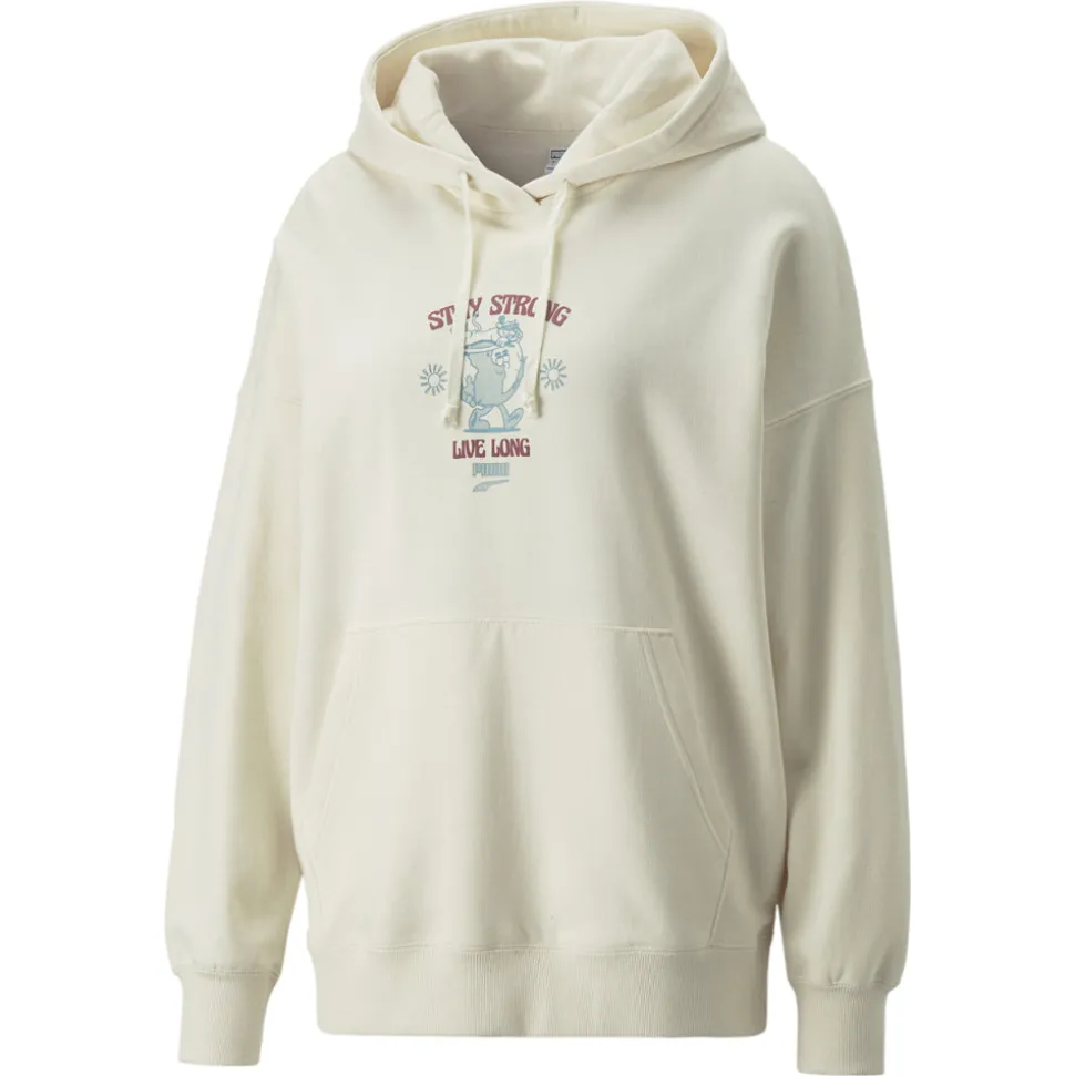 Downtown Oversized Graphic Pullover Hoodie