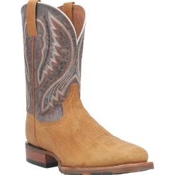 Dugan Embroidered Square Toe Cowboy Boots