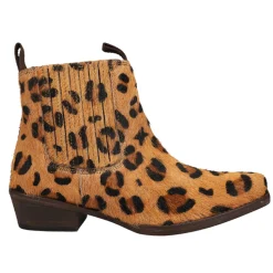 Dustt II Leopard Square Toe Pull On Booties