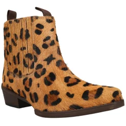 Dustt II Leopard Square Toe Pull On Booties