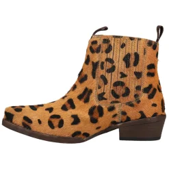 Dustt II Leopard Square Toe Pull On Booties