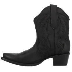Embroidered And Inlay Snip Toe Cowboy Booties
