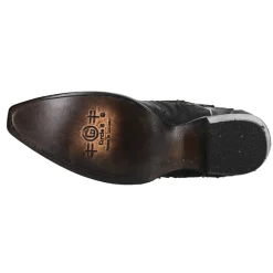 Embroidered And Inlay Snip Toe Cowboy Booties