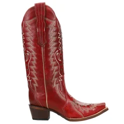 Embroidered And Studded Snip Toe Cowboy Boots