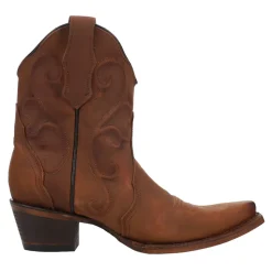 Embroidered Snip Toe Cowboy Booties