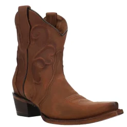 Embroidered Snip Toe Cowboy Booties