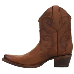 Embroidered Snip Toe Cowboy Booties