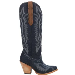 Embroidered Tall Pointed Toe Cowboy Boots
