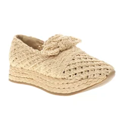 Espanola Raffia Platform Loafers