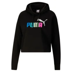 Essential Cropped Logo Pullover Hoodie
