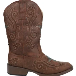 Faith Rhinestone Square Toe Cowboy Boots