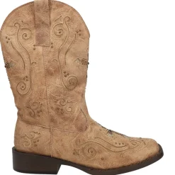 Faith Rhinestone Square Toe Cowboy Boots