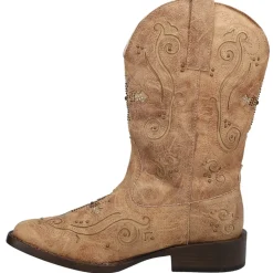 Faith Rhinestone Square Toe Cowboy Boots