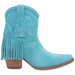 Fandango Fringe Snip Toe Pull On Cowboy Booties